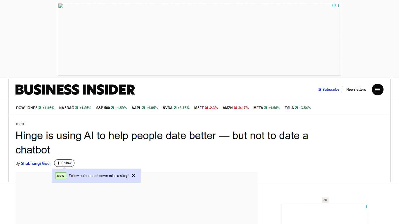 Hinge Is Using AI to Help People Date Better — but Not to Date a Bot - Business Insider